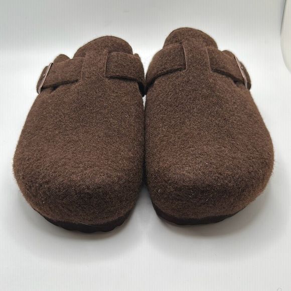 CUSHIONAIRE Womens Clog 7 BROWN WOOL - Picture 2 of 7
